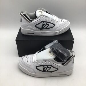 es Creager Mens Skate Inspired Shoes White Grey Black 5102000062 Size 7 NEW